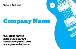 rock guitar business cards