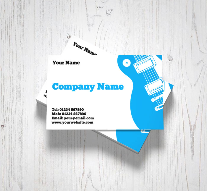 rock guitar business cards