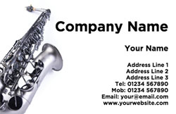 saxophone business cards