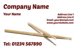 drum lessons business cards