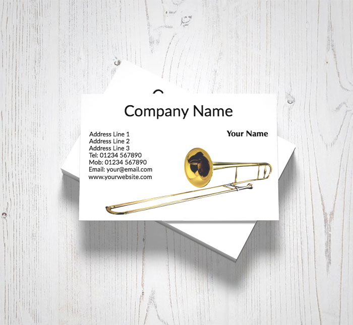 trombone business cards