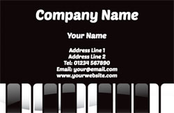 music teacher business cards