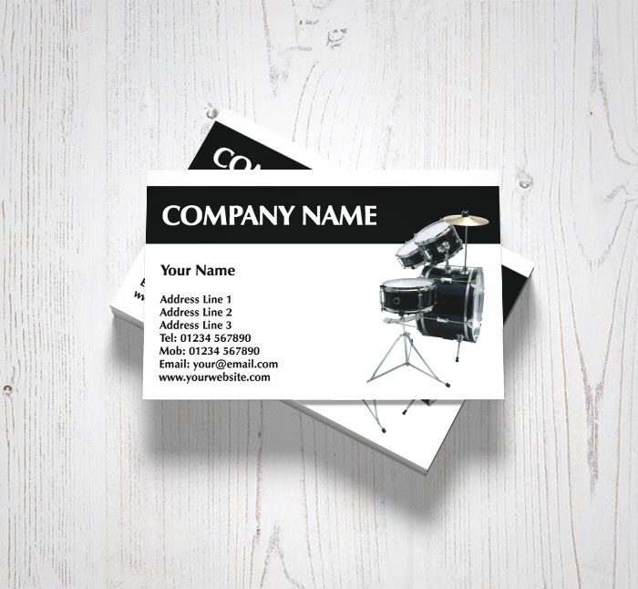 drum kit business cards