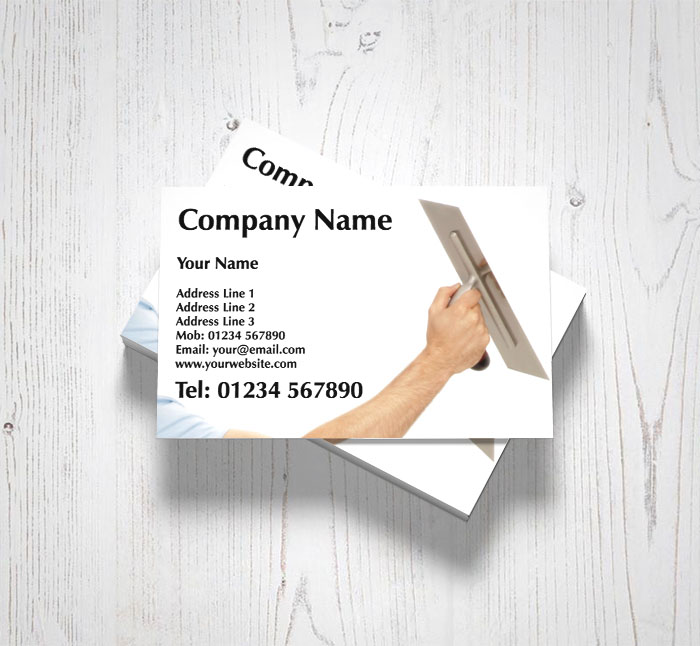 plastering arm business cards