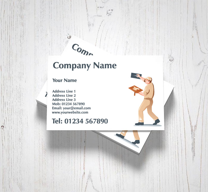 plastering wall business cards