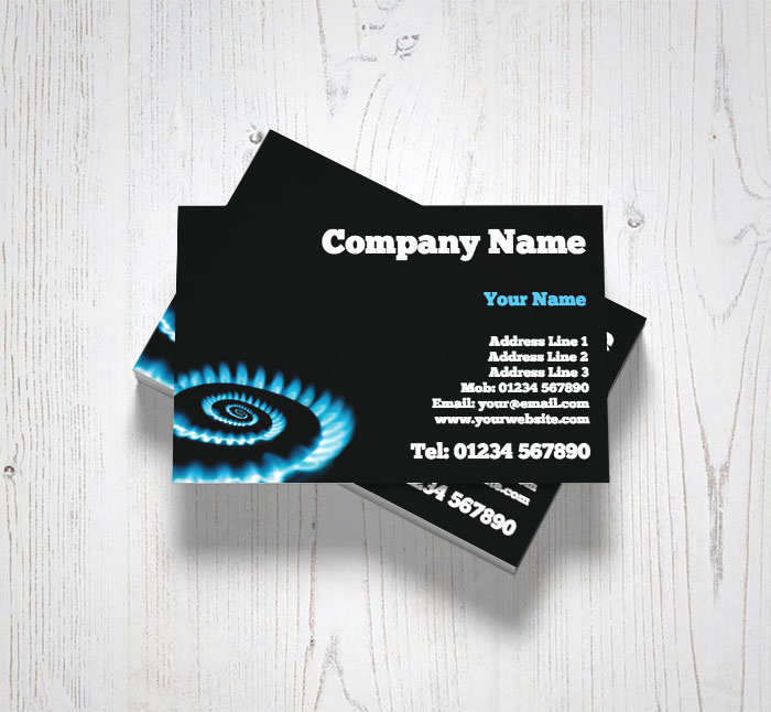 gas fitter business cards