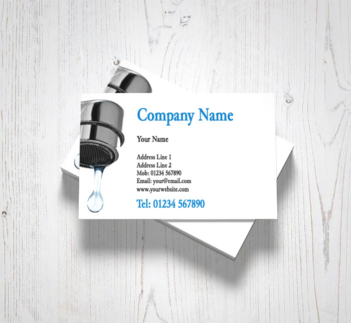 emergency plumber business cards