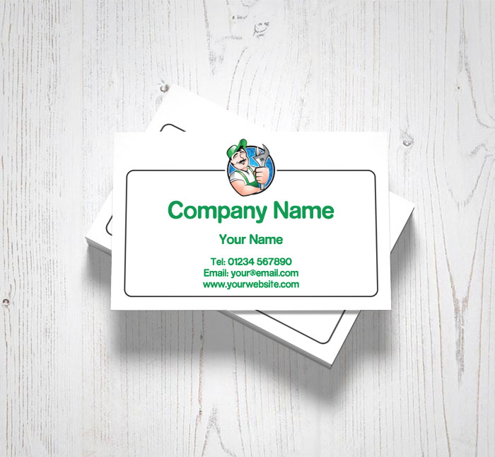 friendly plumber business cards