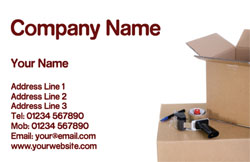 packing service business cards