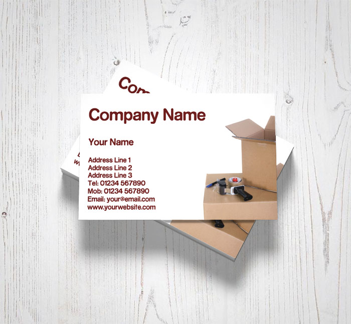 packing service business cards