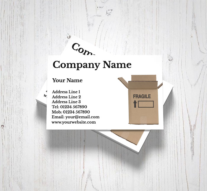 storage box business cards