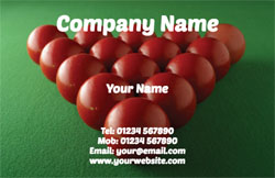 snooker business cards