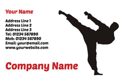 karate business cards