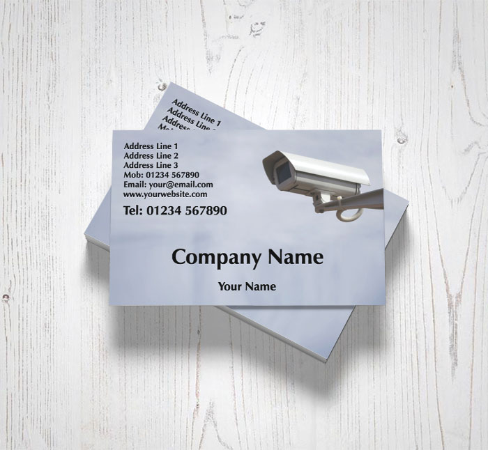 Security Cameras Business Cards - The W Guide