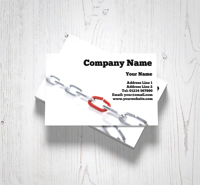 chain link business cards