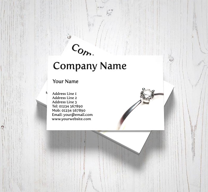 diamond ring business cards