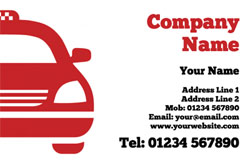 red car business cards