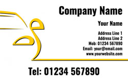 outline taxi business cards