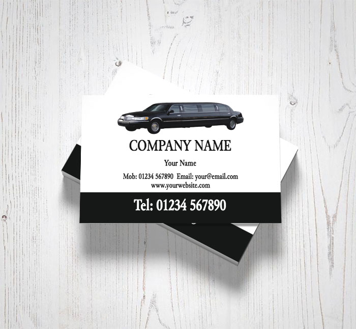 luxury limousines business cards