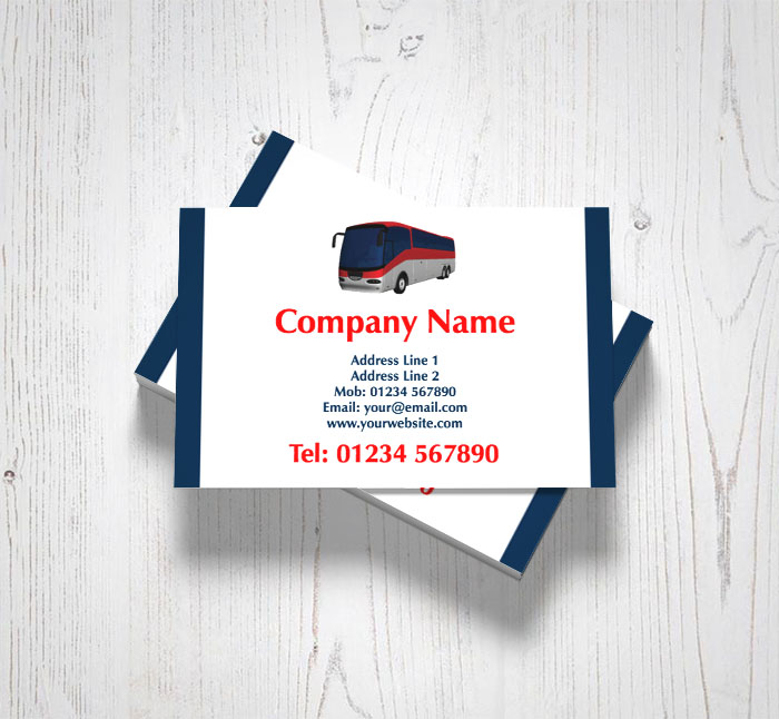 coach hire business cards