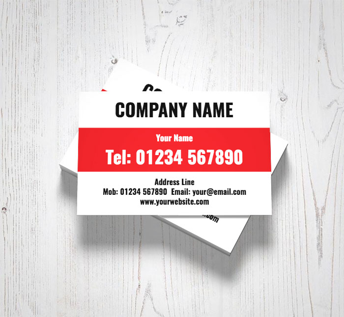 red stripe business cards