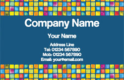 mosaic tiles business cards