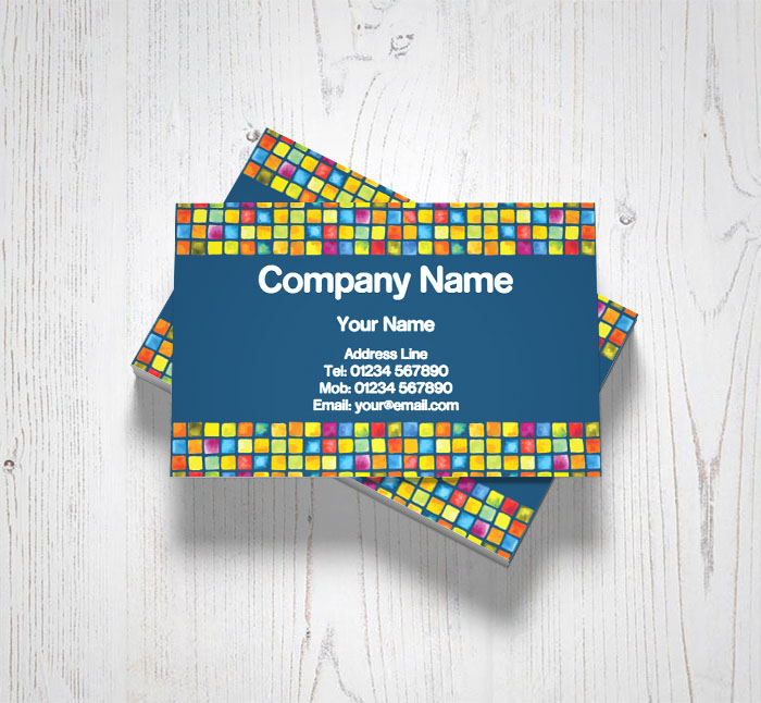 mosaic tiles business cards