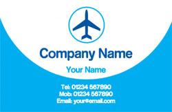 plane travel business cards