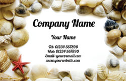 sea shells business cards