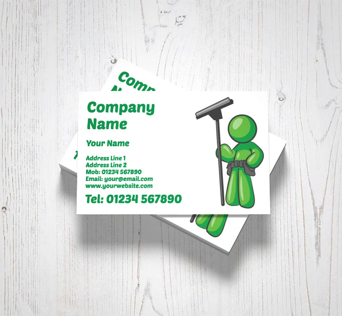 green window cleaner business cards