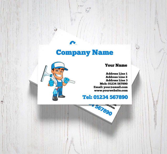 local window cleaner business cards