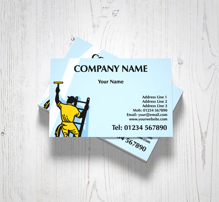 window cleaning ladder cards