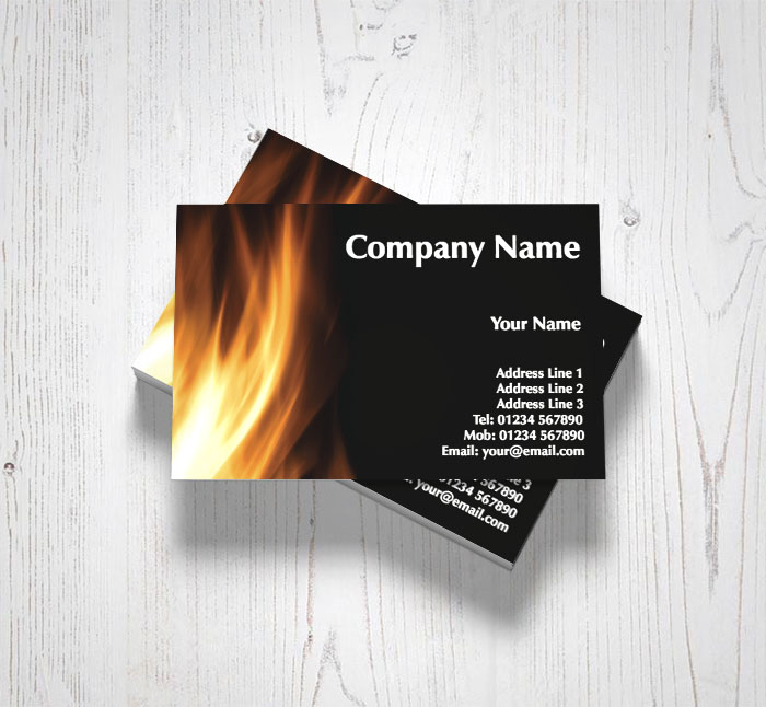 flames business cards