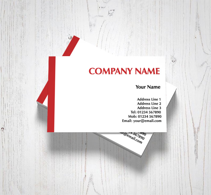 red line business cards