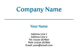 blue line business cards