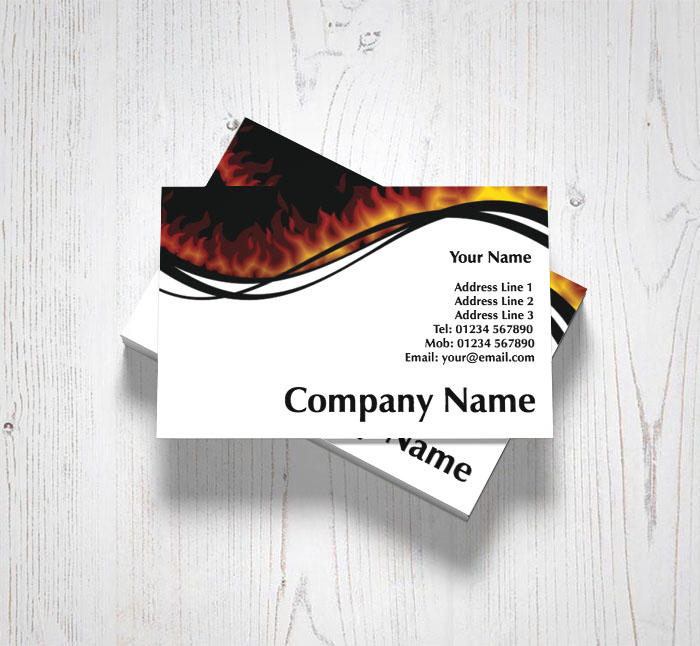 blazing business cards
