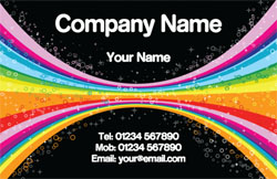 rainbow business cards