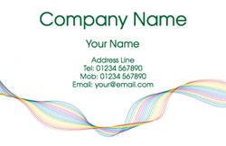 rainbow wave business cards