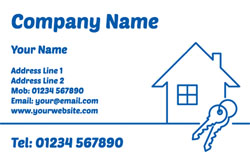 house and keys business cards