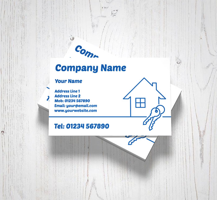 house and keys business cards