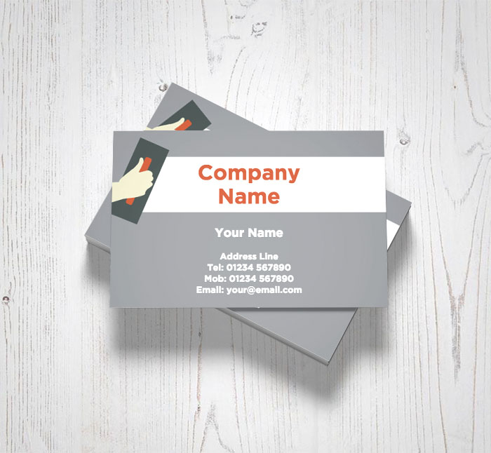skim plastering business cards