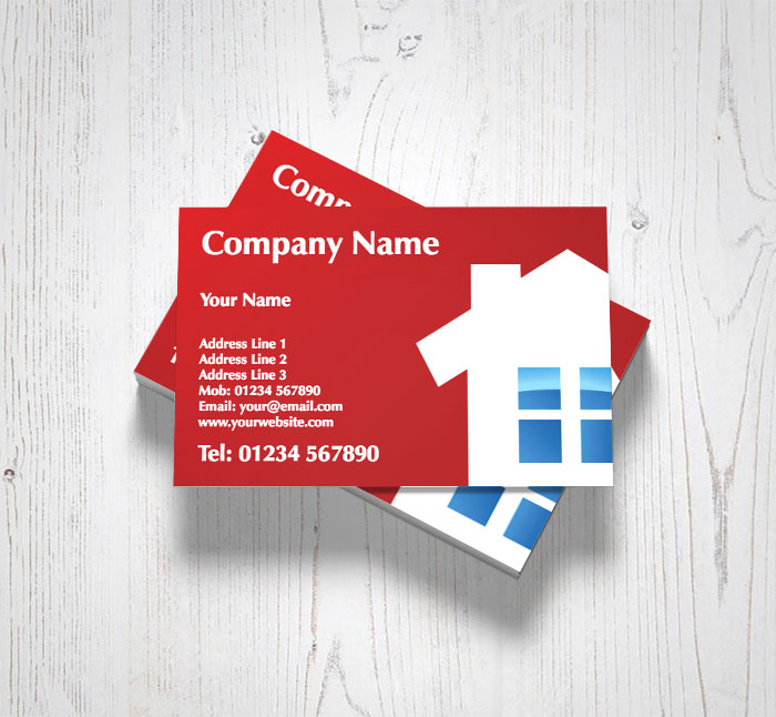 red builders business cards