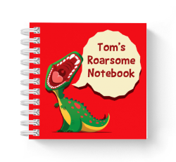dinosaur roar mini notebook