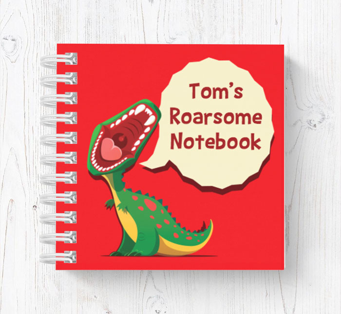 dinosaur roar mini notebook
