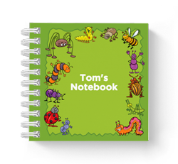 insects and bugs mini notebook