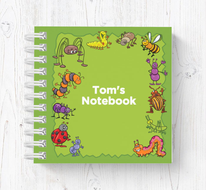 insects and bugs mini notebook