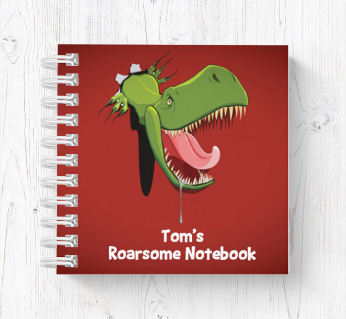 hungry dinosaur mini notebook
