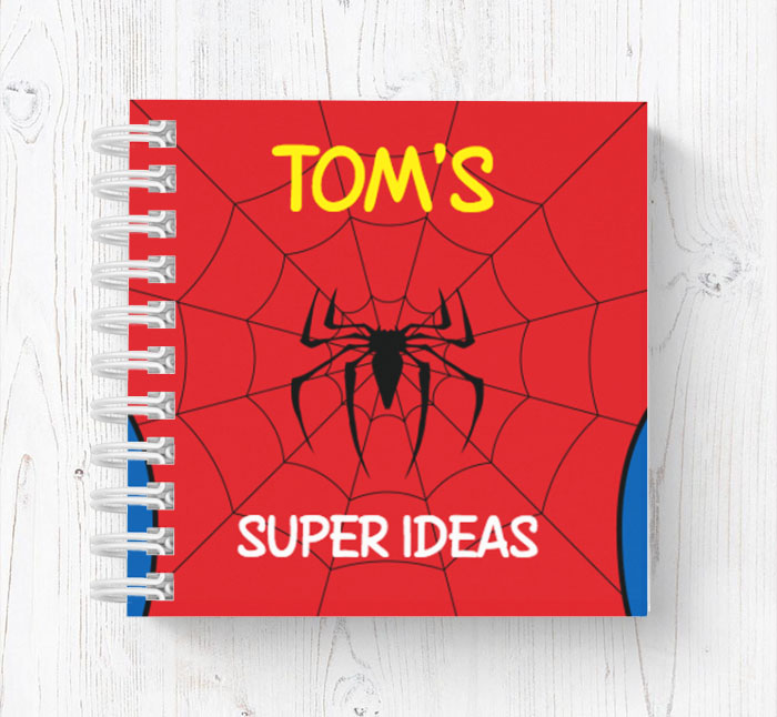 spiderman mini notebook