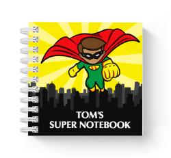 superhero mini notebook