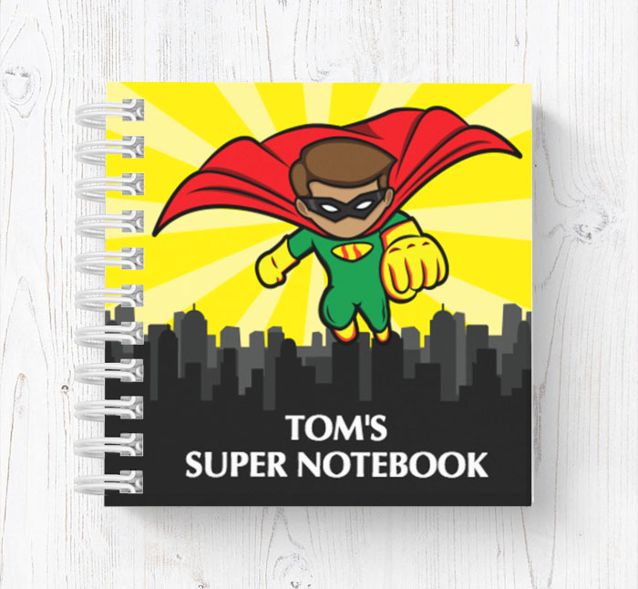 superhero mini notebook